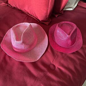 Pink sparkly cowboy hat bundle